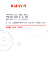Radwin 2000 Alpha INT Reference Manual