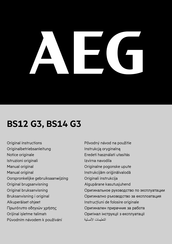 Aeg BS12 G3 Original Instructions Manual