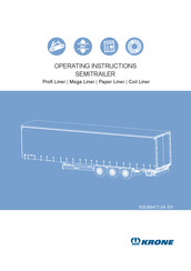 Krone Profi Liner Operating Instructions Manual
