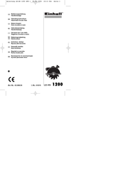 EINHELL LE-HS 1200 Operating Instructions Manual