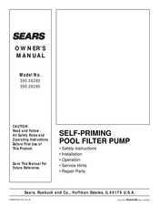 Sears 390.26280 Owner's Manual