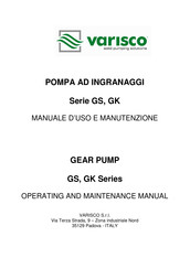 VARISCO GS Series Operating And Maintenance Manual
