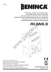Beninca RI.6MLS Operating Instructions And Spare Parts Catalogue