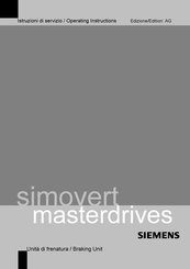 Siemens SIMOVERT MASTERDRIVES 6SE70 E.87-2DA0 Series Operating Instructions Manual