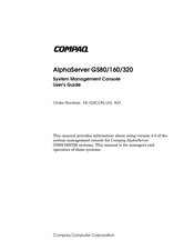 Compaq AlphaServer GS80 User Manual