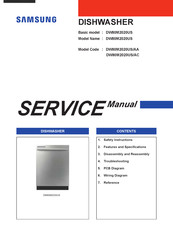 Samsung DW80M2020US/AA Service Manual
