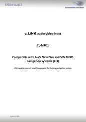 Caraudio-Systems z.LiNK ZL-MFD1 Quick Start Manual