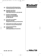 EINHELL TVB 900x720 Assembly Instructions/Operating Instructions