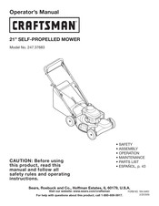 Craftsman 247.37683 Operator's Manual