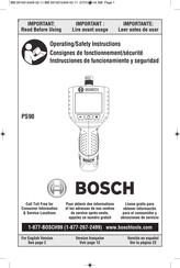 Bosch PS90 Operating/Safety Instructions Manual