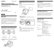 Sony VCL-CPJ07 Operating Instructions