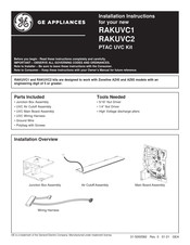 GE RAKUVC1 Installation Instructions Manual