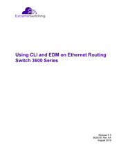 EXTREME SWITCHING 3600 Series Manual