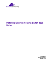 EXTREME SWITCHING AL3600A06-E6 Installing