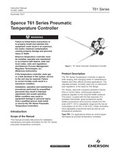 Emerson Spence T61 Series Instruction Manual