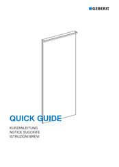 Geberit keramag xeno2 Quick Manual