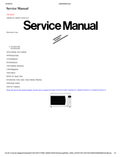 Panasonic NN--MX21WF Service Manual