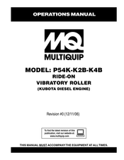 MULTIQUIP P54K-K2B-K4B Operation Manual