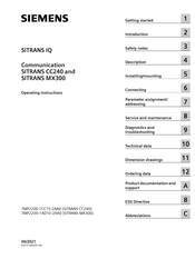 Siemens 7MP2200-1AD10-2AA0 Operating Instructions Manual