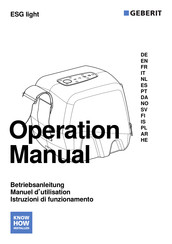 Geberit 359.910.P0.1 Operation Manual