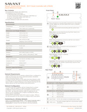 Savant SmartControl RS232 Quick Reference Manual