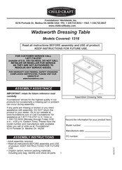 Child Craft Wadsworth 1316 Instructions For Future Use