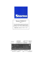 Storno CQM6113 Manual