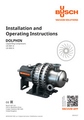 BUSCH DOLPHIN LN 3002 A Installation And Operating Instructions Manual
