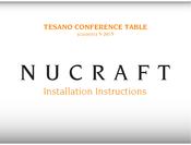 Nucraft TESANO Installation Instructions Manual