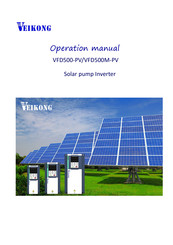 Veikong VFD500M-PV Operation Manual
