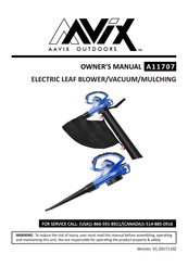 Avix A11707 Owner's Manual