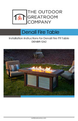 Outdoor GreatRoom Company Denali DENBR-1242 Installation Instructions Manual