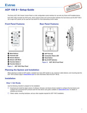 Extron Electronics ACP 106 D Setup Manual