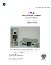 GE LPS-O Instruction Manual