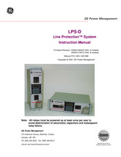 GE LPS-D Instruction Manual