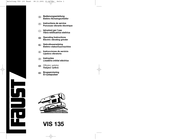 Faust VIS 135 Operating Instructions Manual