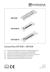 Sabiana Carisma Floor CFP-ECM 4T Installation Instructions Manual