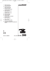 EINHELL ERGO TOOLS E-VS 280 Operating Instructions Manual