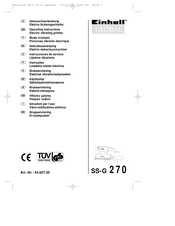 Einhell Global 4006825443141 Operating Instructions Manual