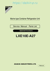 Daikin LXE10E-A27 Service Manual & Parts List