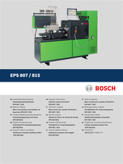 Bosch EPS 807 Original Instructions Manual