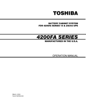 Toshiba T42-BC-FA Operation Manual
