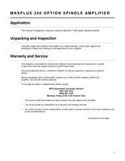 MTS Systems MPA-50-306 Manual