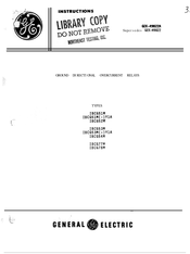 GE IBCG52M Instructions Manual