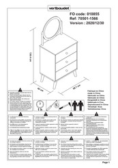 VERTBAUDET Confetti 70501-1566 Assembly Instructions Manual