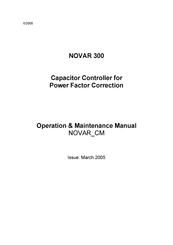 Novar NOVAR 300 Operation & Maintenance Manual