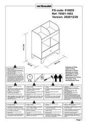Vertbaudet Nougatine 70501-1603 Assembly Instructions Manual