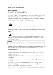Conrad CDR20 Manual