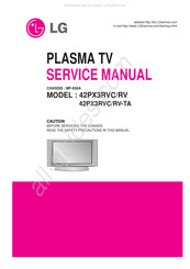 LG 42PX3RVCRV-TA Service Manual