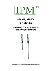 IPM 820307 Operation Manual